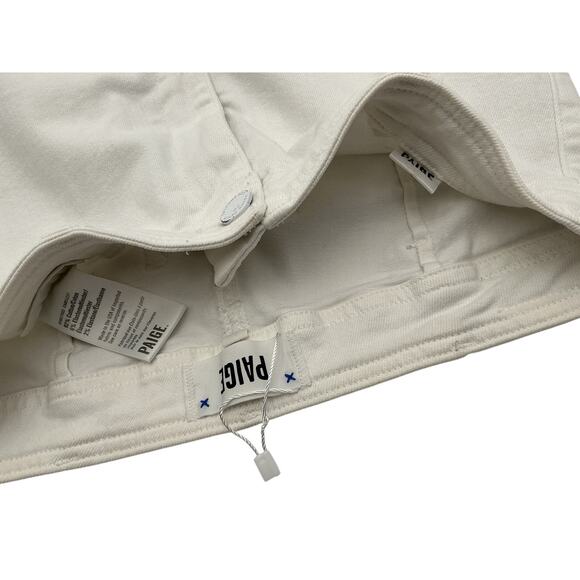 Paige 'Nellie' White Cotton Culotte Denim Jean Size 26 - Picture 4 of 4